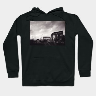 Waste ground and derelict building in Burslem, Stoke on Trent, UK - 1996 Hoodie